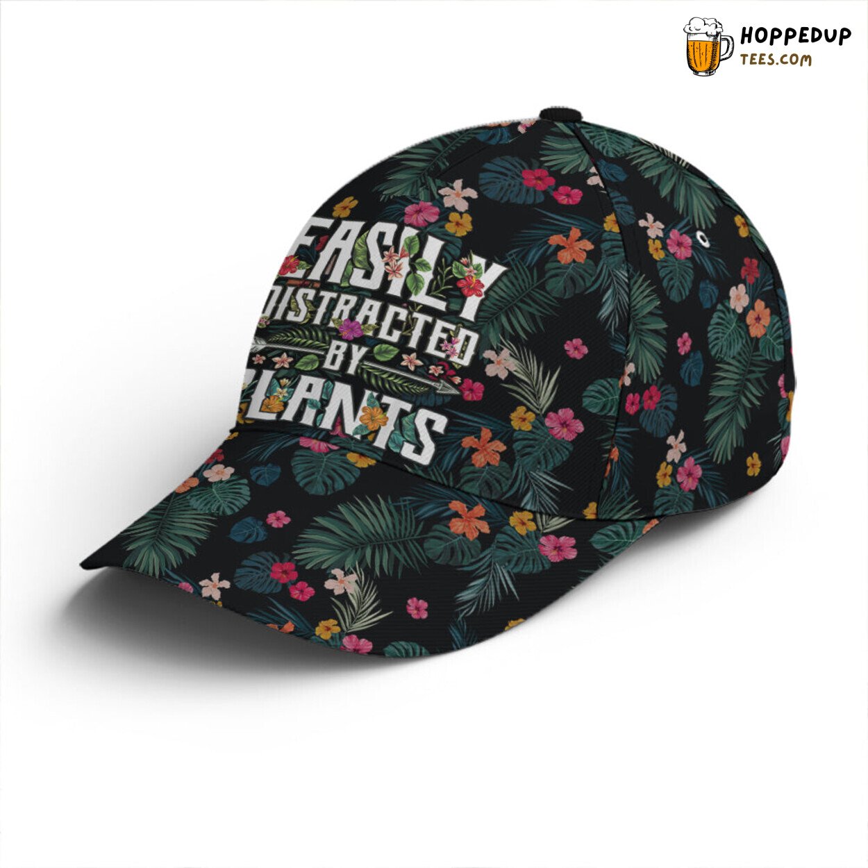 Plant Lovers Tropical Easily Distracted Unique Design Baseball Cap