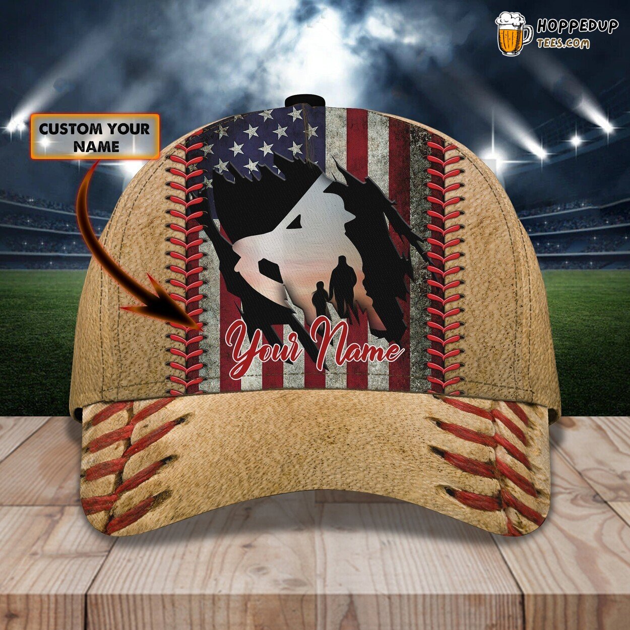Play Ball Baseball Son Edition 3D Classic Cap Personalized Name Unique Look