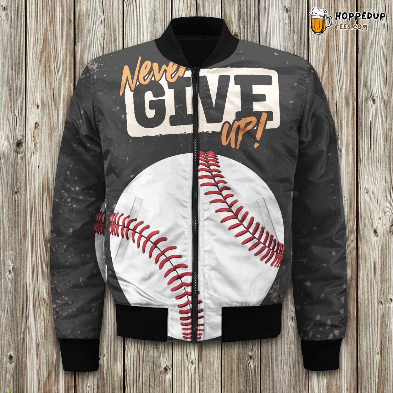 Play Ball Baseball Theme Winter Bomber Jacket Tailored Unique Elegance Craft