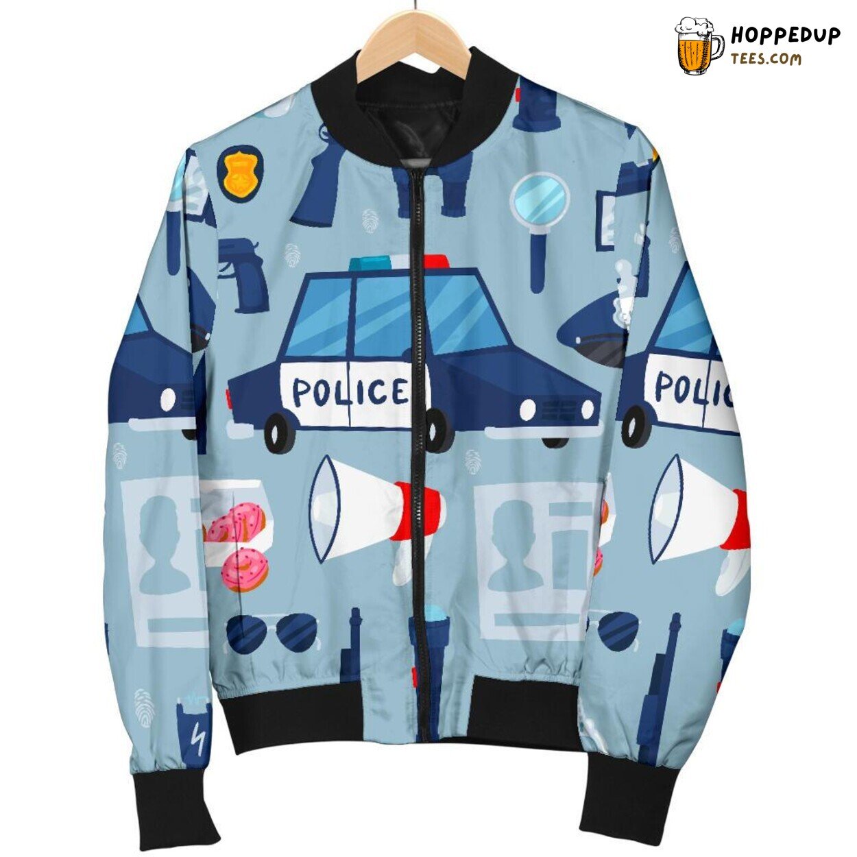 Police Force Profession Design Men’s Bomber Jacket Unique Pattern Tribute Police Force Profession Design Men’s Bomber Jacket Unique Pattern Tribute