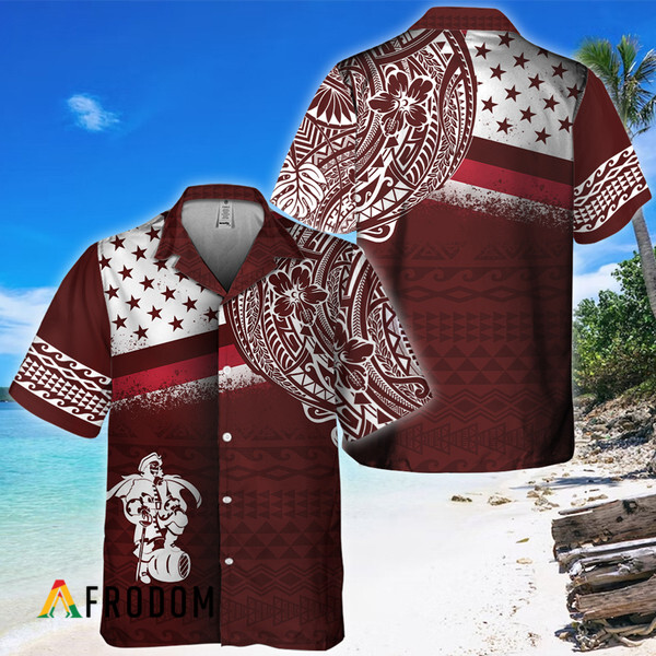 Polynesian Captain Morgan Hawaiian Shirt HU