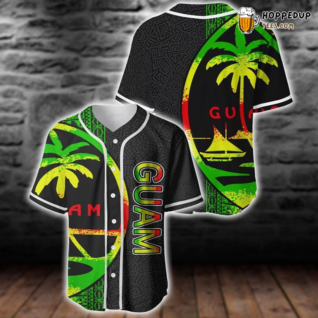 Polynesian Guam Heritage 3D Baseball Tee Jersey Shirt Unique