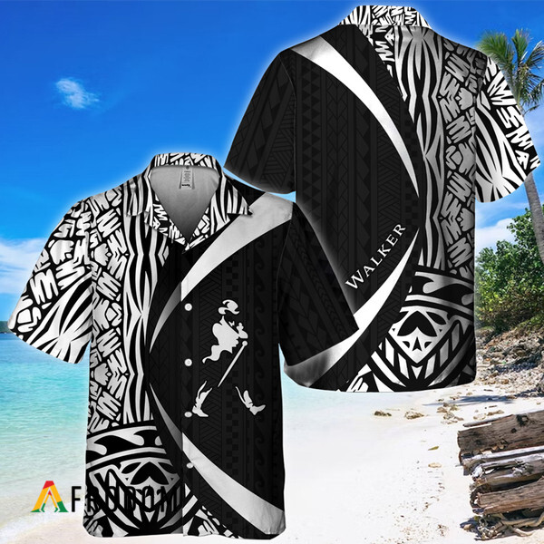 Polynesian Samoan Johnnie Walker Hawaiian Shirt HU