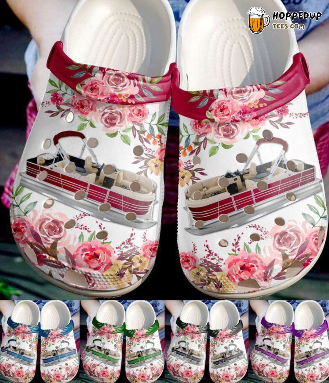 Pontoon Collection Classic Themed Comfortable Unique Clogs Shoes
