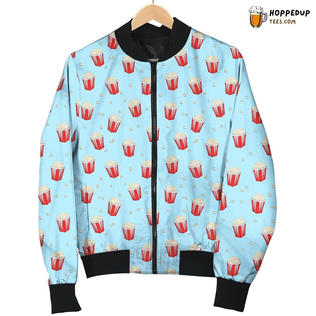 Popcorn Patterns Winter Bomber Jacket Quality Design Comfort Look