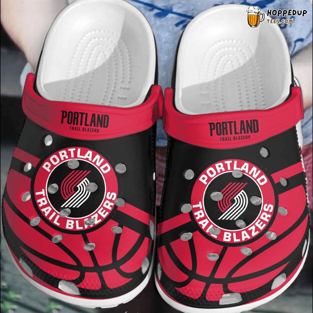Portland Trail Blazers Basketball Club Shoes Clogs Comfy Design