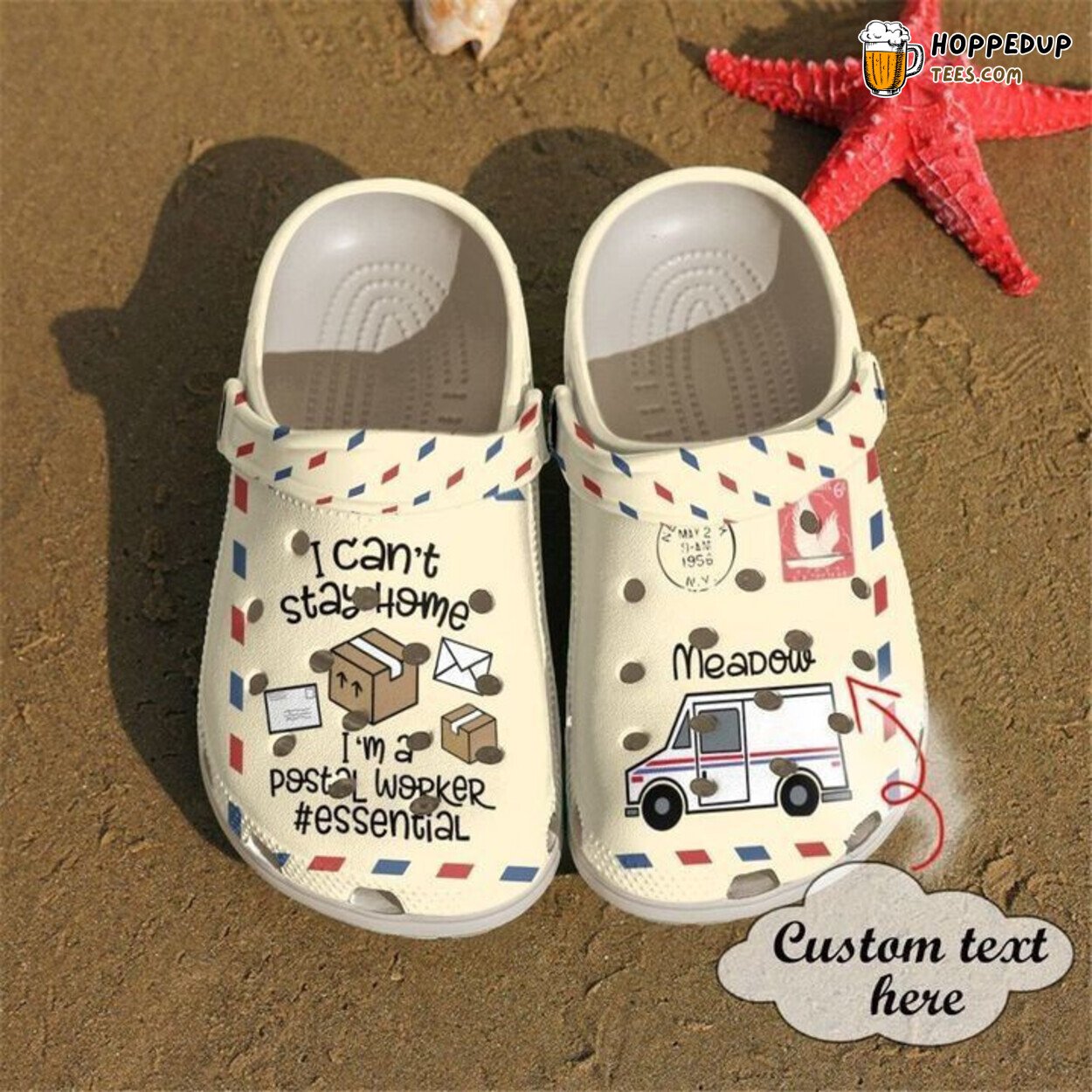 Postal Worker I Cant Stay Home Rubber Clog Shoes Comfy Footwear