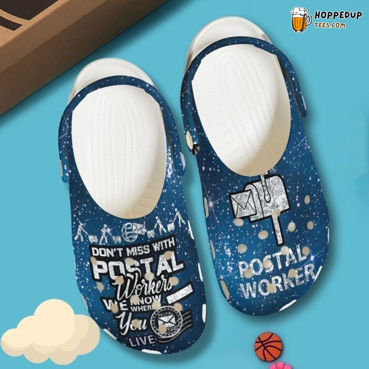 Postal Worker We Know Where You Are Themed Comfortable Clogs