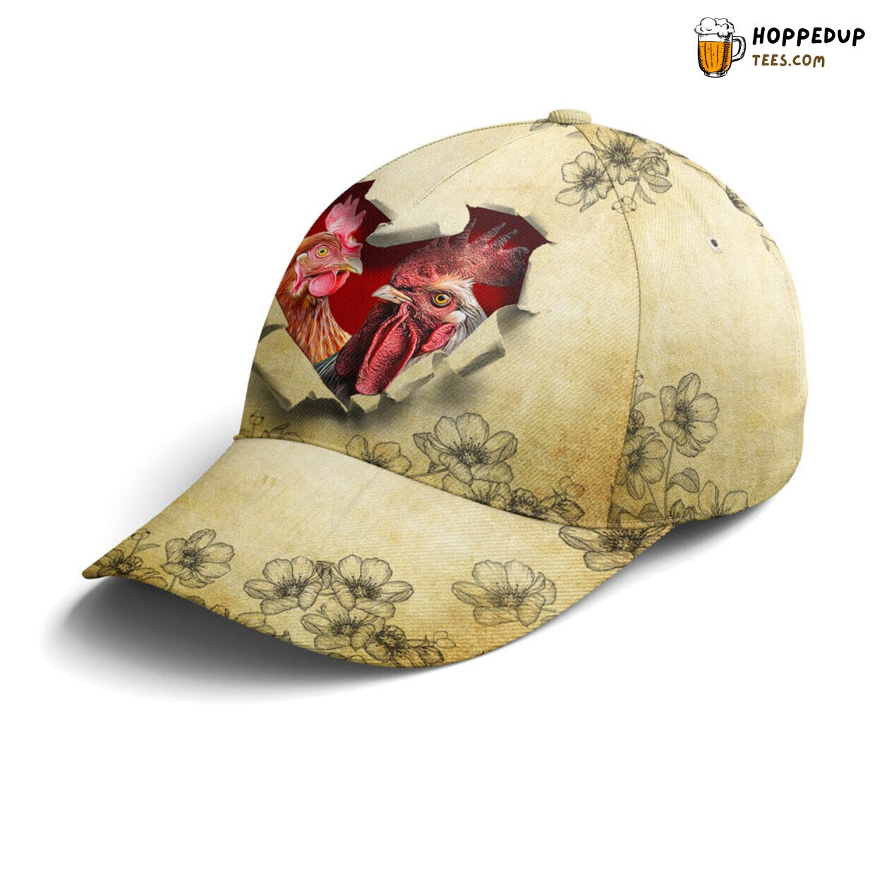 Poultry Lovers Chicken Print Style Classic Unique Statement Baseball Cap
