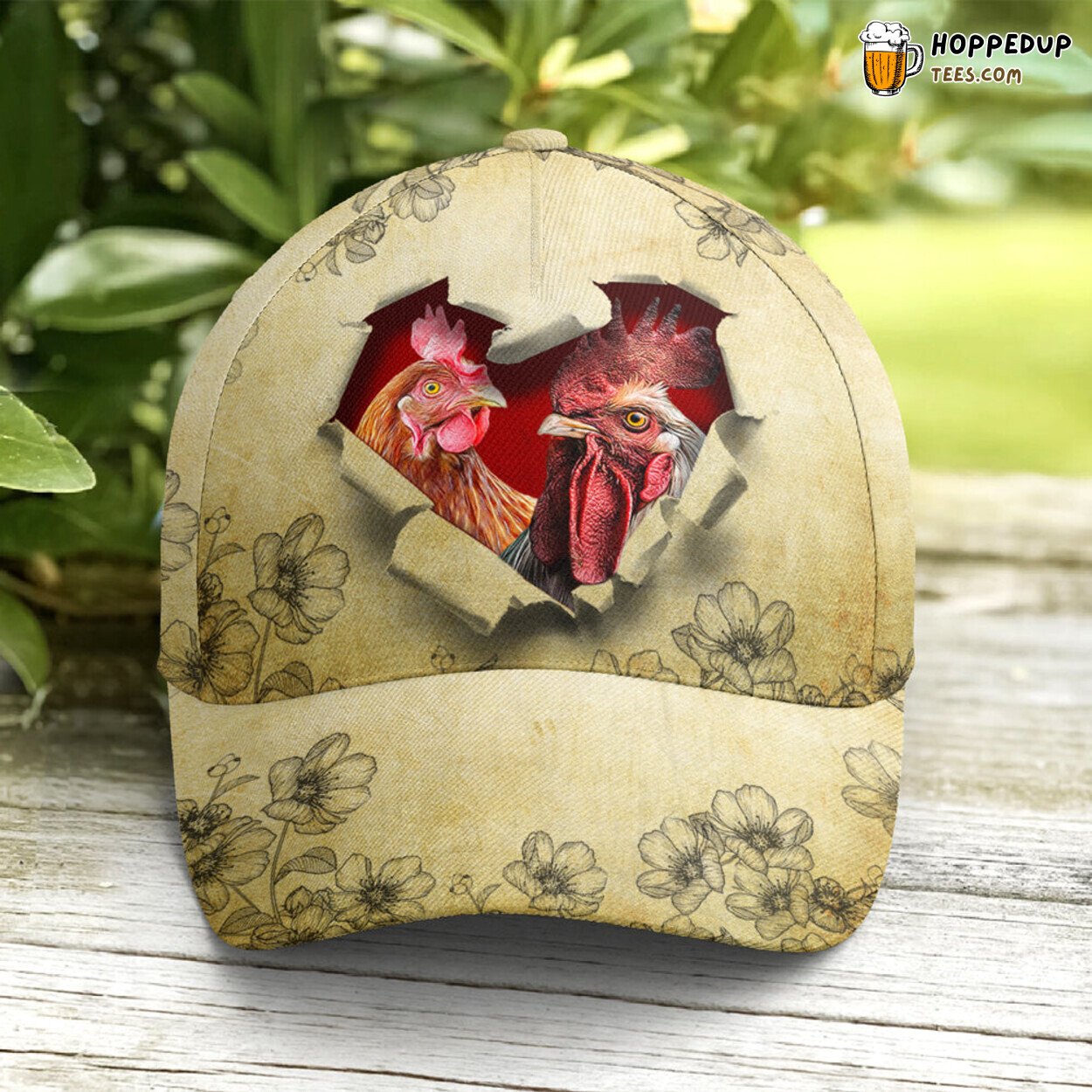 Poultry Lovers Chicken Print Style Classic Unique Statement Baseball Cap