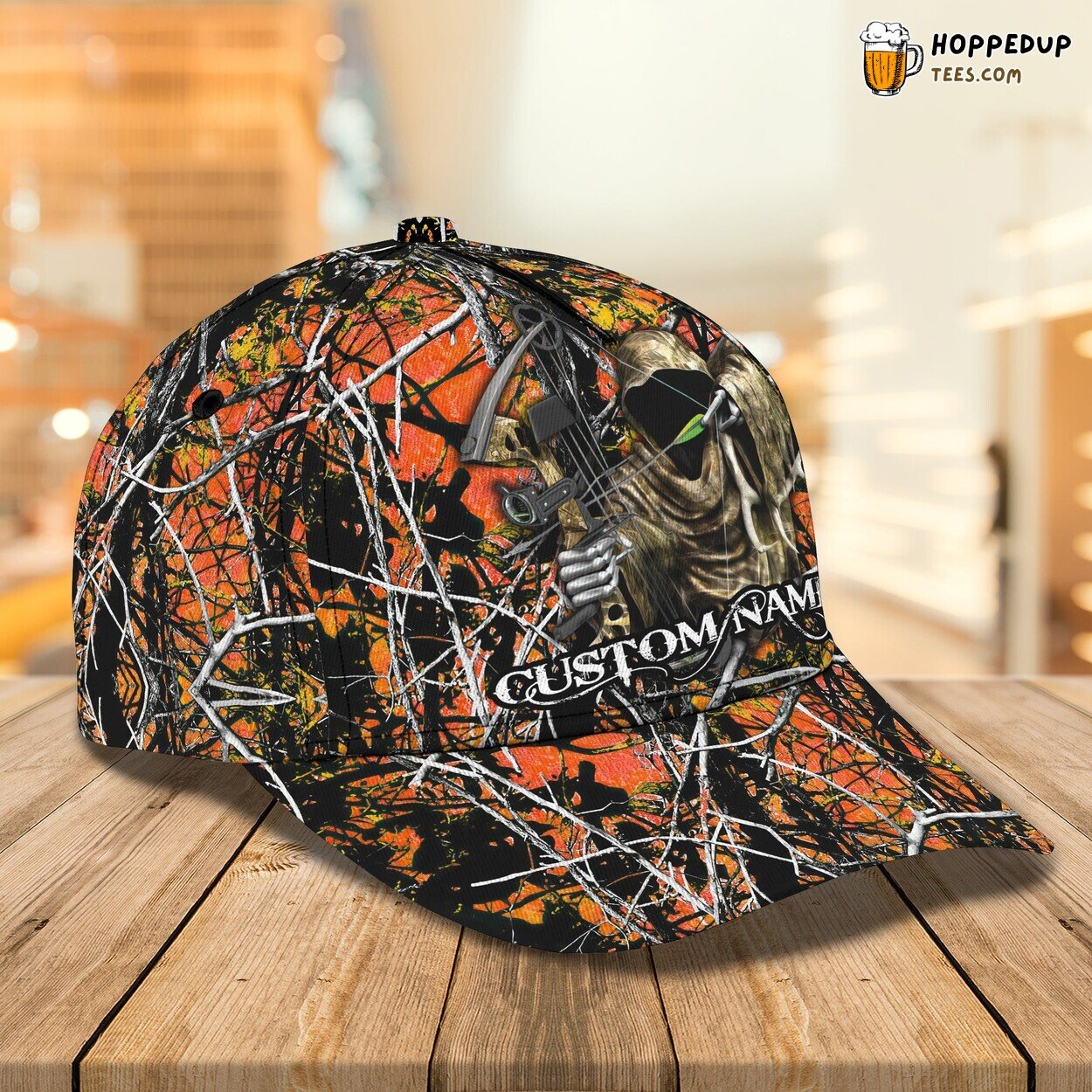 Pow Hunting 3D Classic Cap Personalized Name Elegant Unique Premium Design