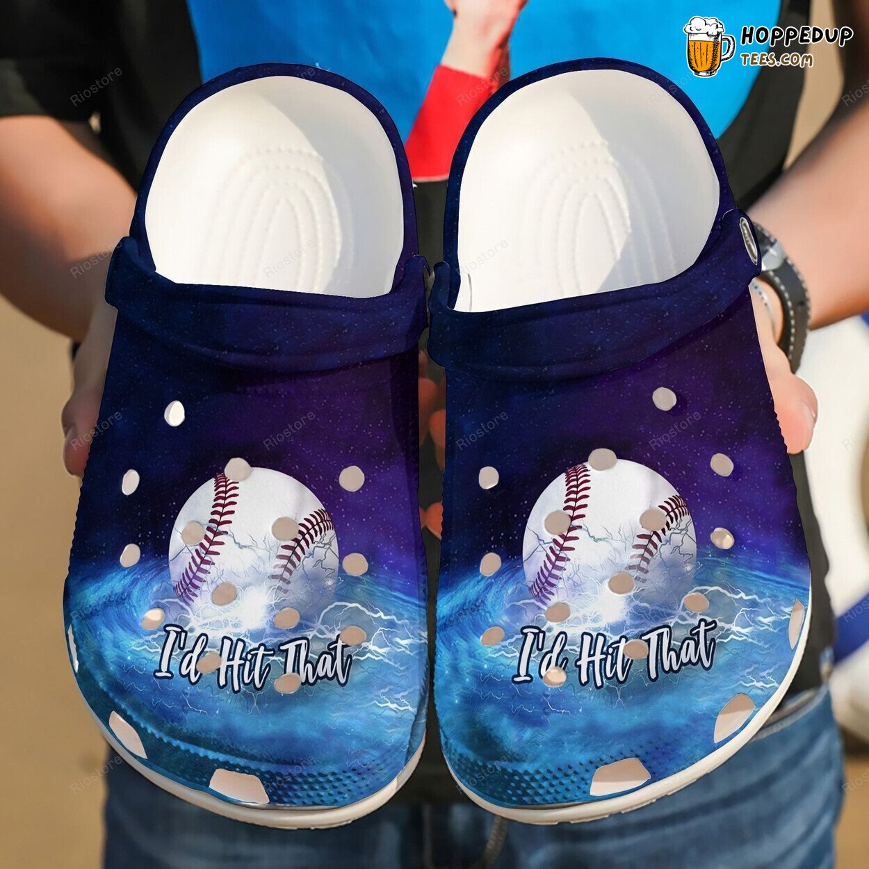 Power Ball Baseball Batter Men Women Comfortable Clogs Shoes