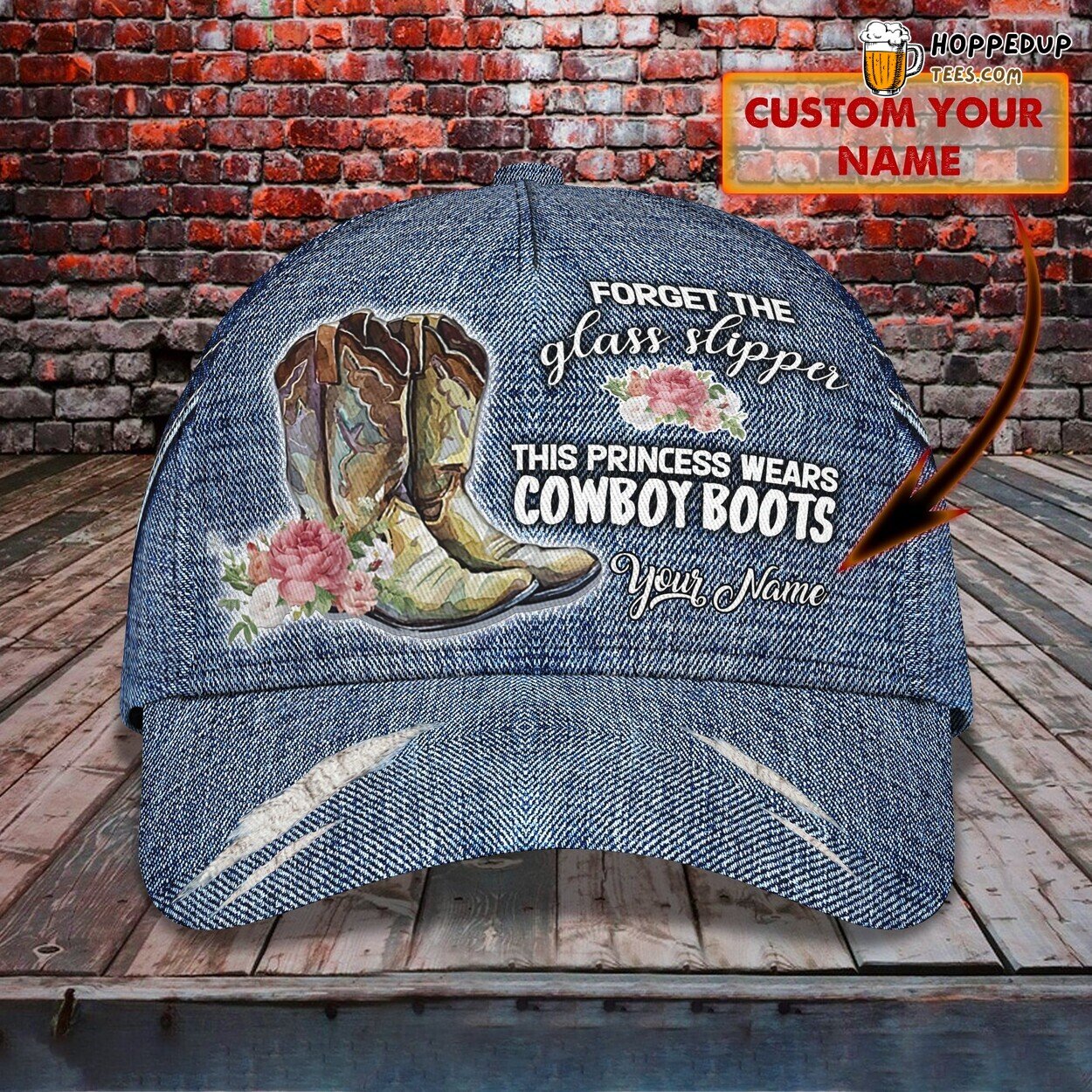 Princess Wears Cowboy Boots Classic Cap 3D Unique Design Custom Space