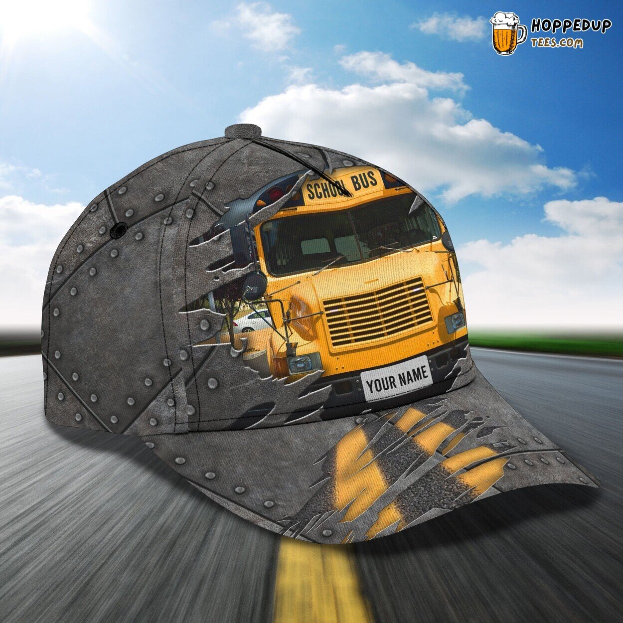 Proud School Bus Driver 3D Classic Cap Personalized Name Unique Style