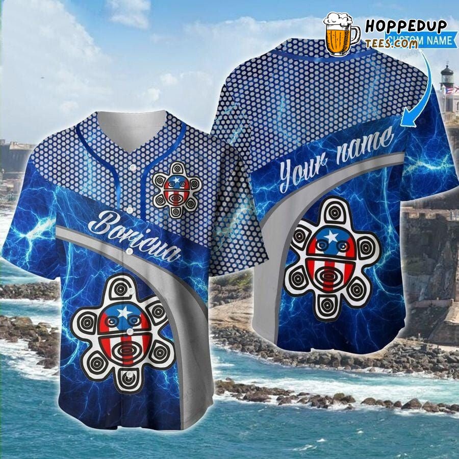 Puerto Rico Boricua Baseball Jersey Personalized Unique Distinctive Design