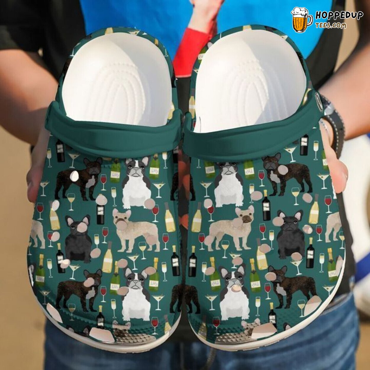 Pug Baby Themed Comfortable Unique Stylish Design Clog Shoes