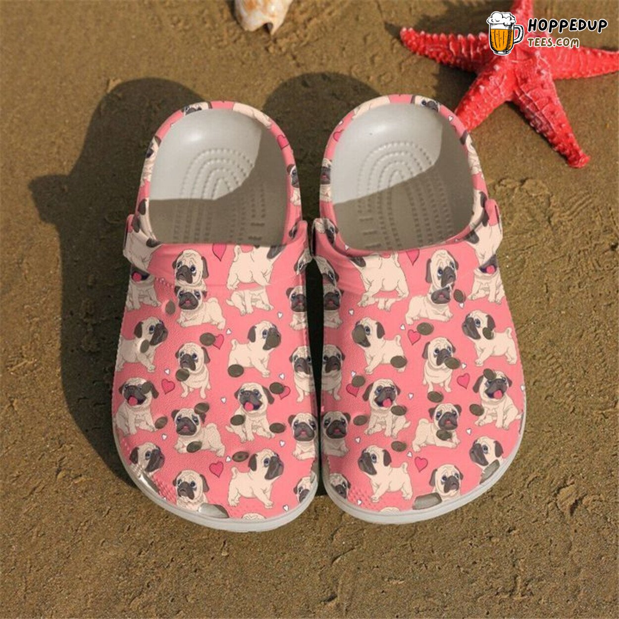 Pug Cute Pugs Themed Classic Comfortable Clogs Shoes Unique Pet Lovers