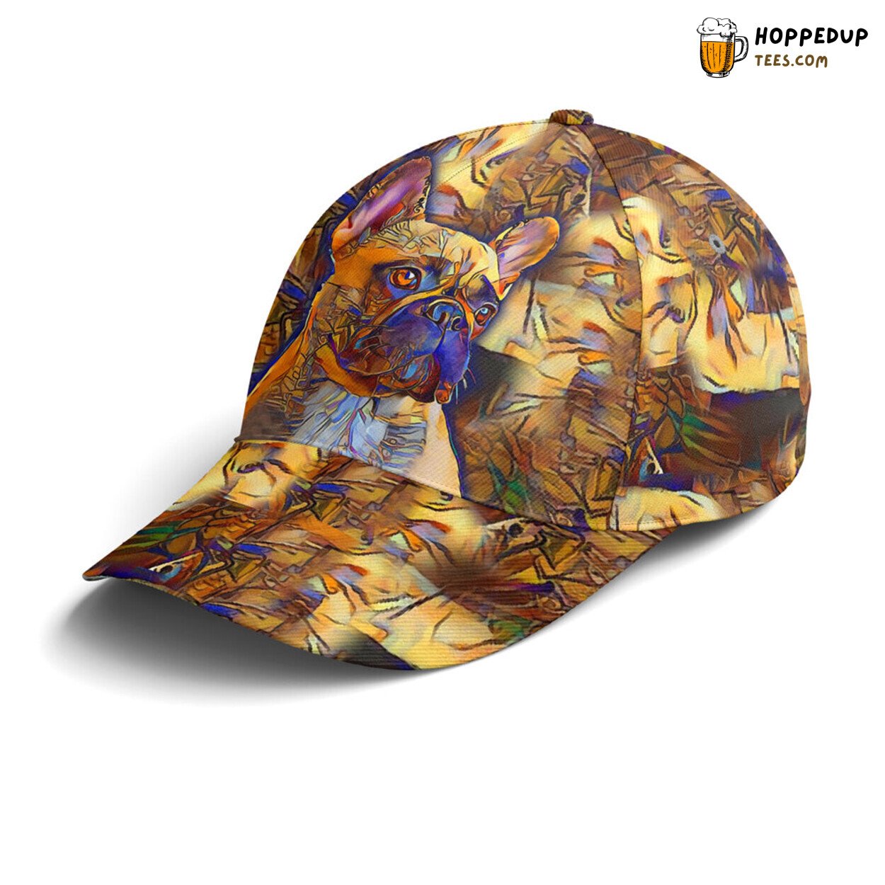 Pug Dog Artistic Painting Unique Statement Design Baseball Cap