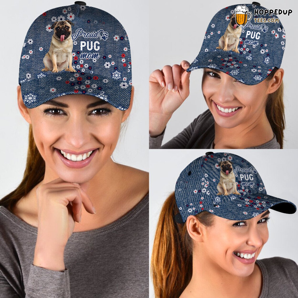 Pug Dog Mom Classic Cap Hat Perfect Summer Accessory Dog Lover’s Pick