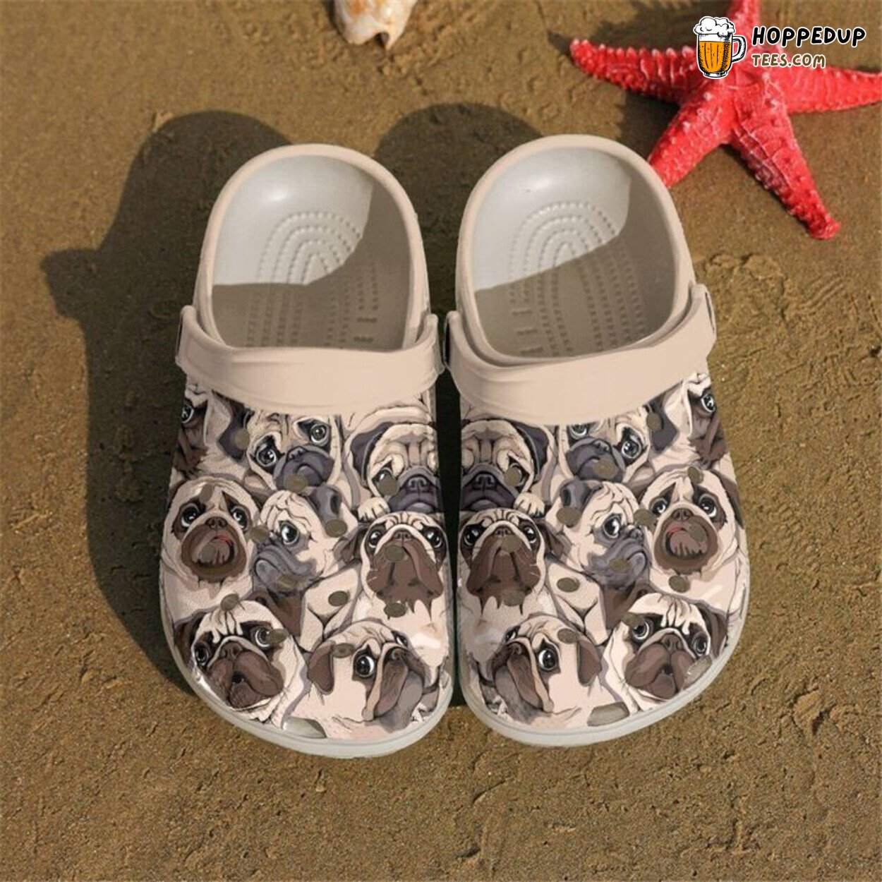 Pug Lovely Comfortable Unique Design Themed Clogs Shoes Style