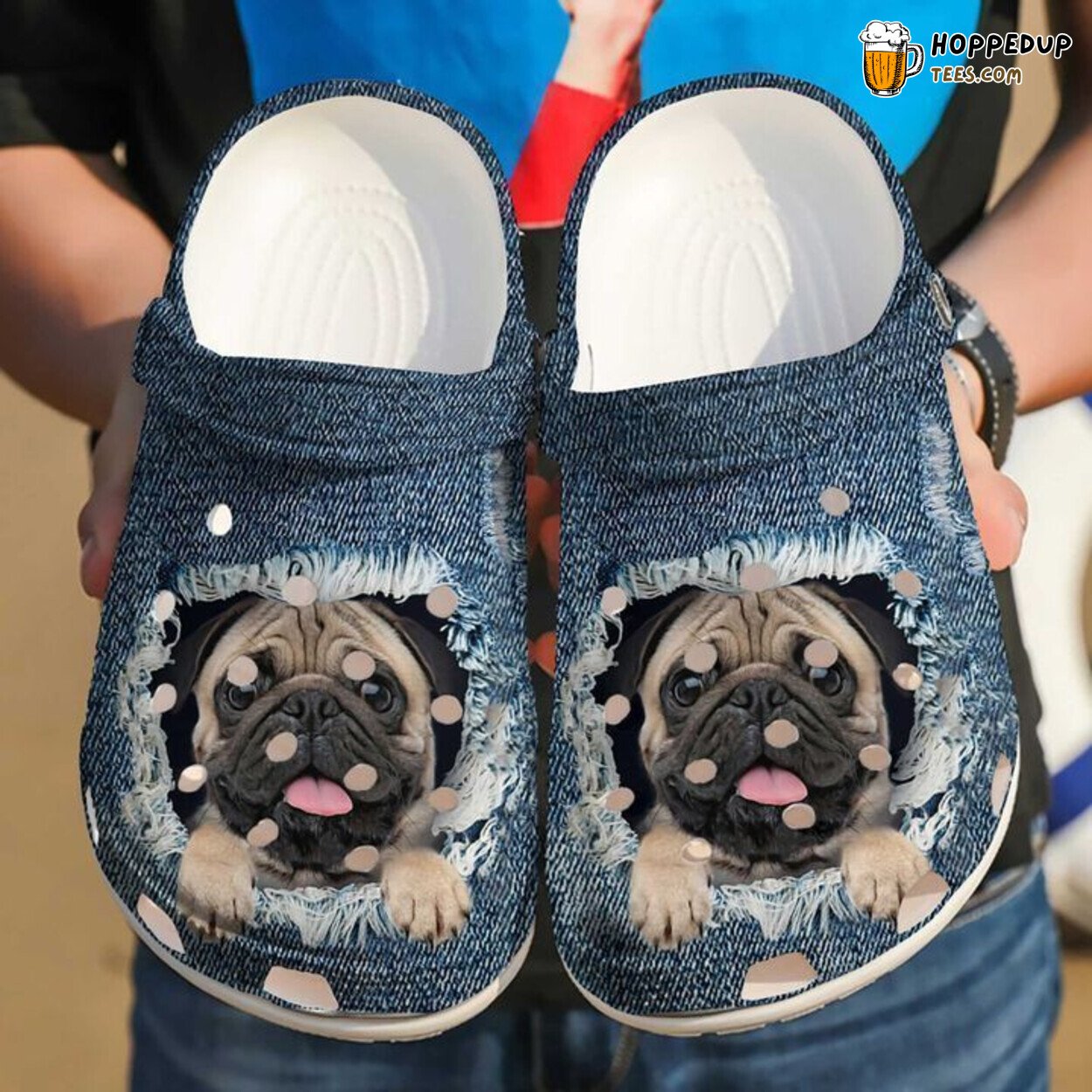 Pug Lovely Theme Comfortable Clog Shoes Unique Pet Lover Inspired Style