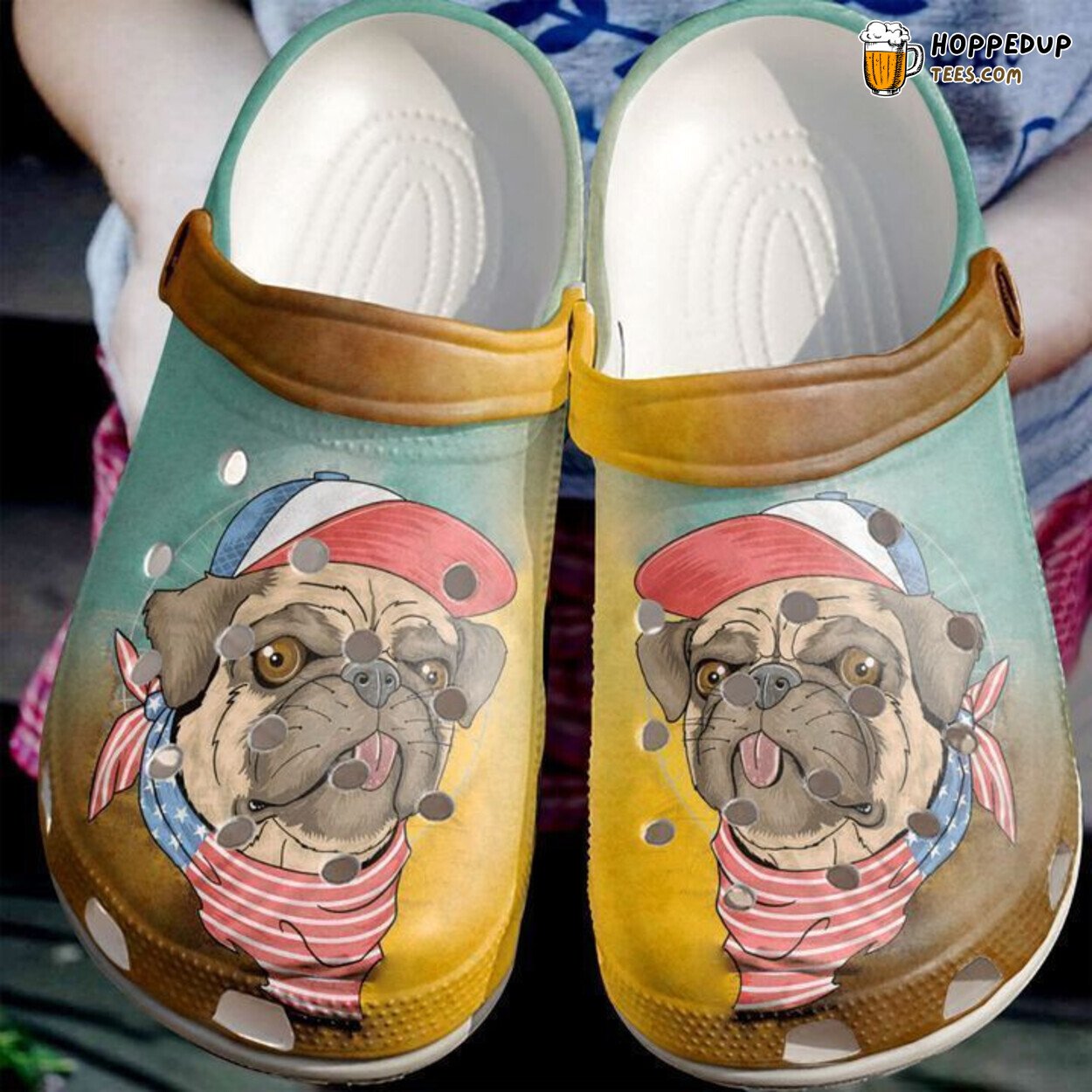 Pug Naughty Theme Classic Comfortable Clogs Shoes Unique Animal Inspired