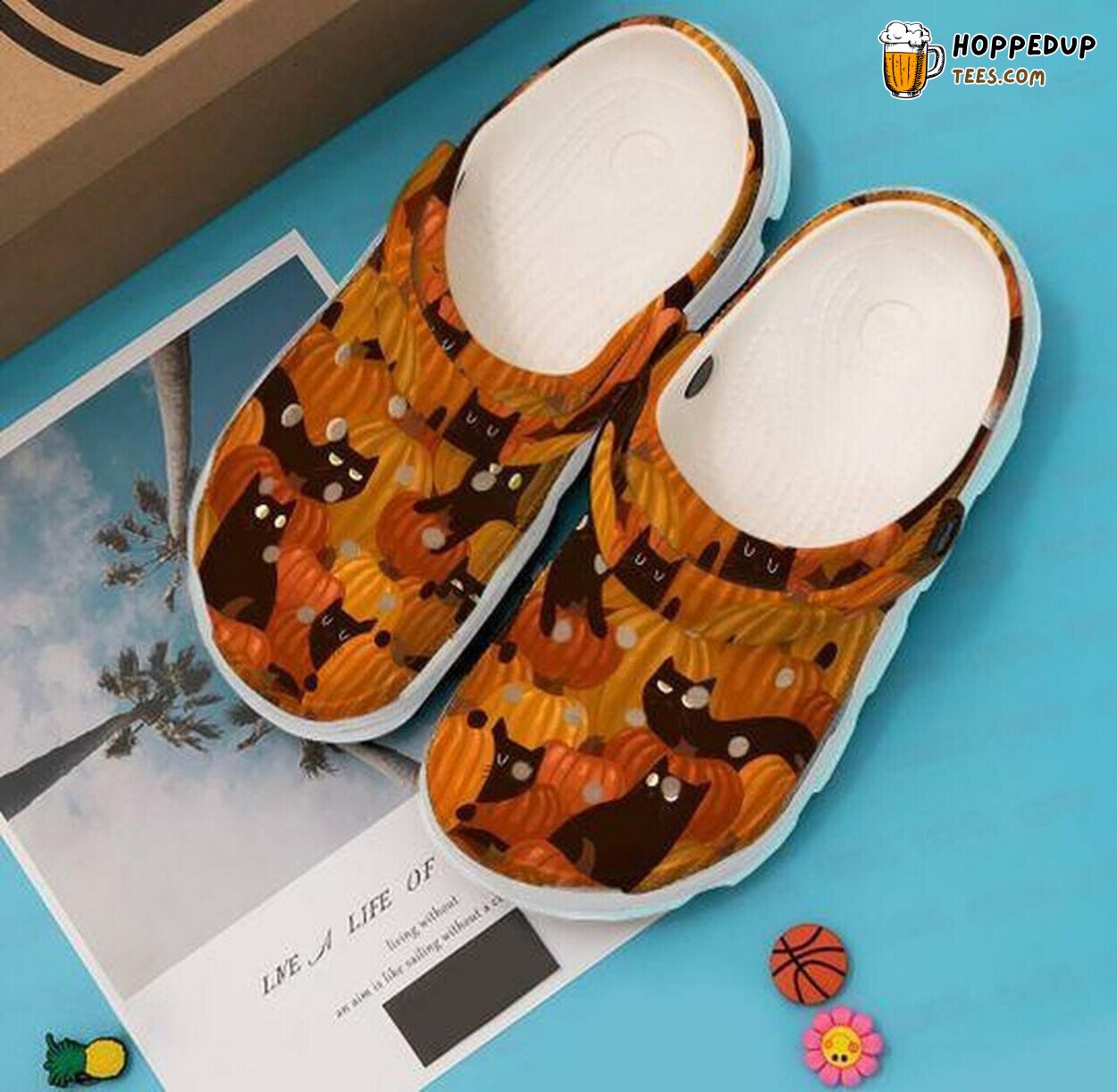 Pumpkin Cat Halloween Personalized Lover Gift Comfy Rubber Clog Shoes
