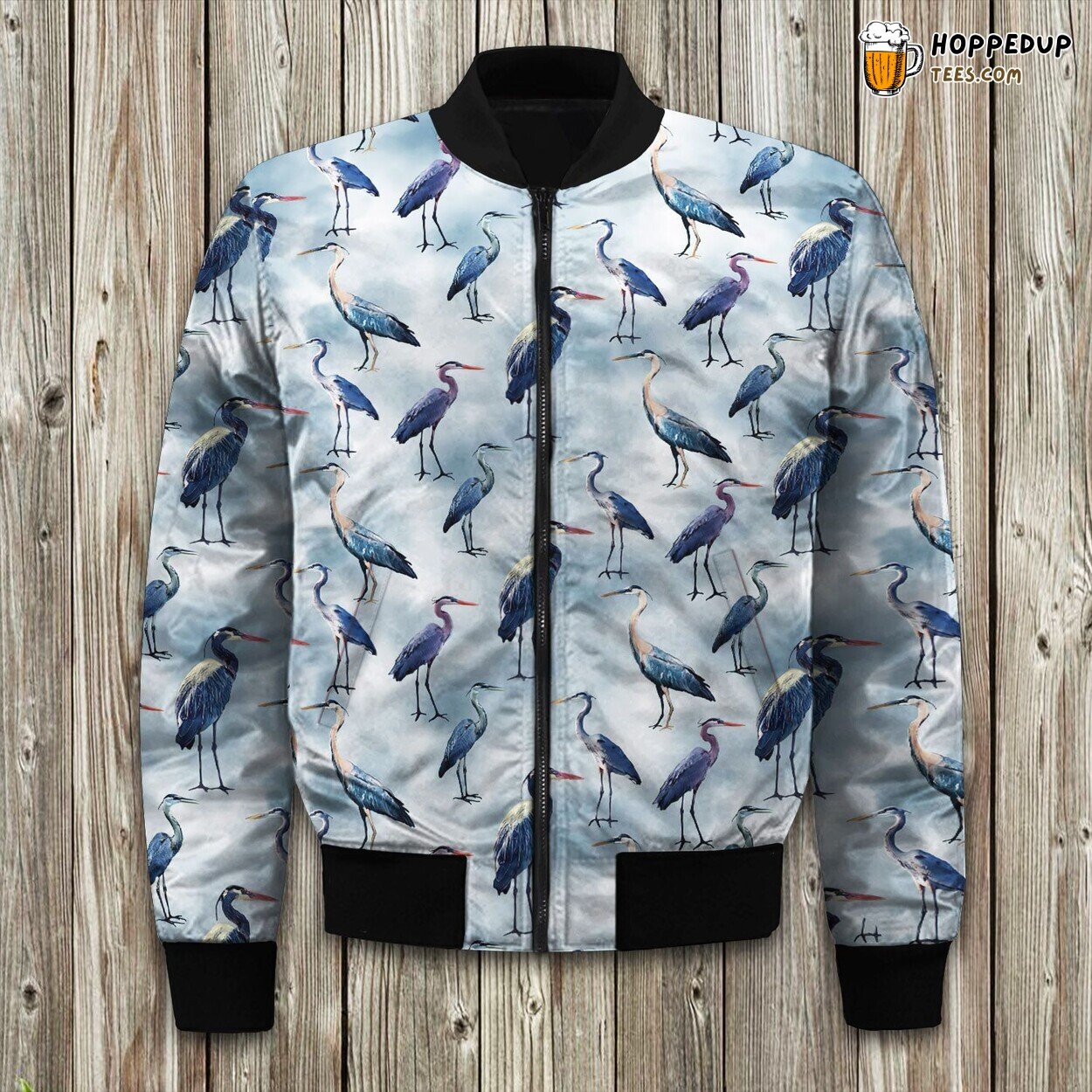 Pure Blue Hue Themed Bomber Jackets Embrace the Winter Chill