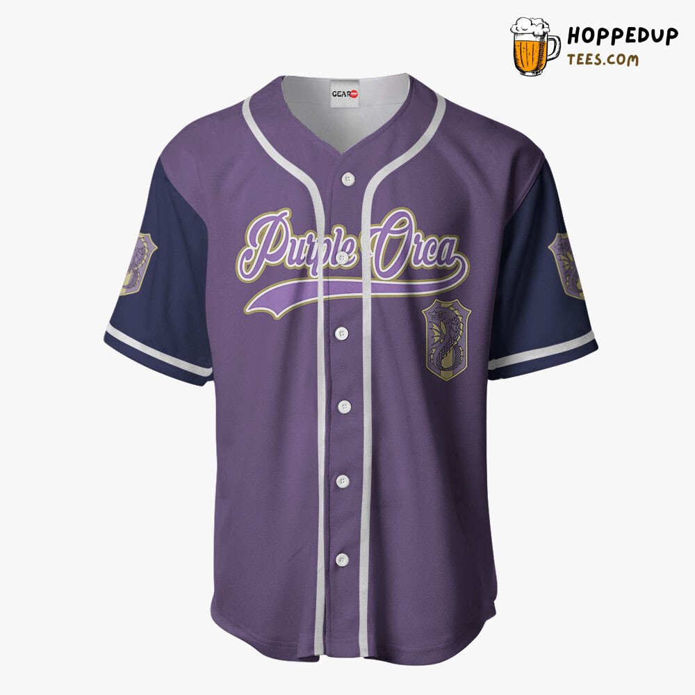 Purple Orca Exclusive Anime Baseball Jersey Shirt Distinctive Design