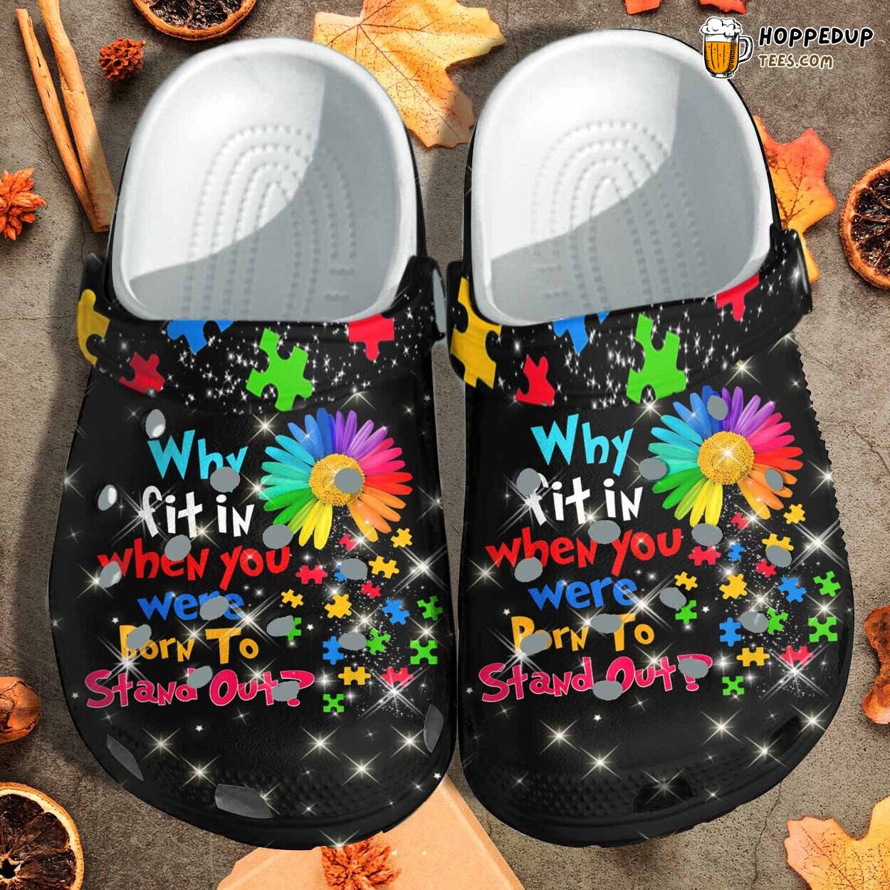 Puzzle Flower Autism Awareness Custom Stand Out Outdoor Shoes Gift