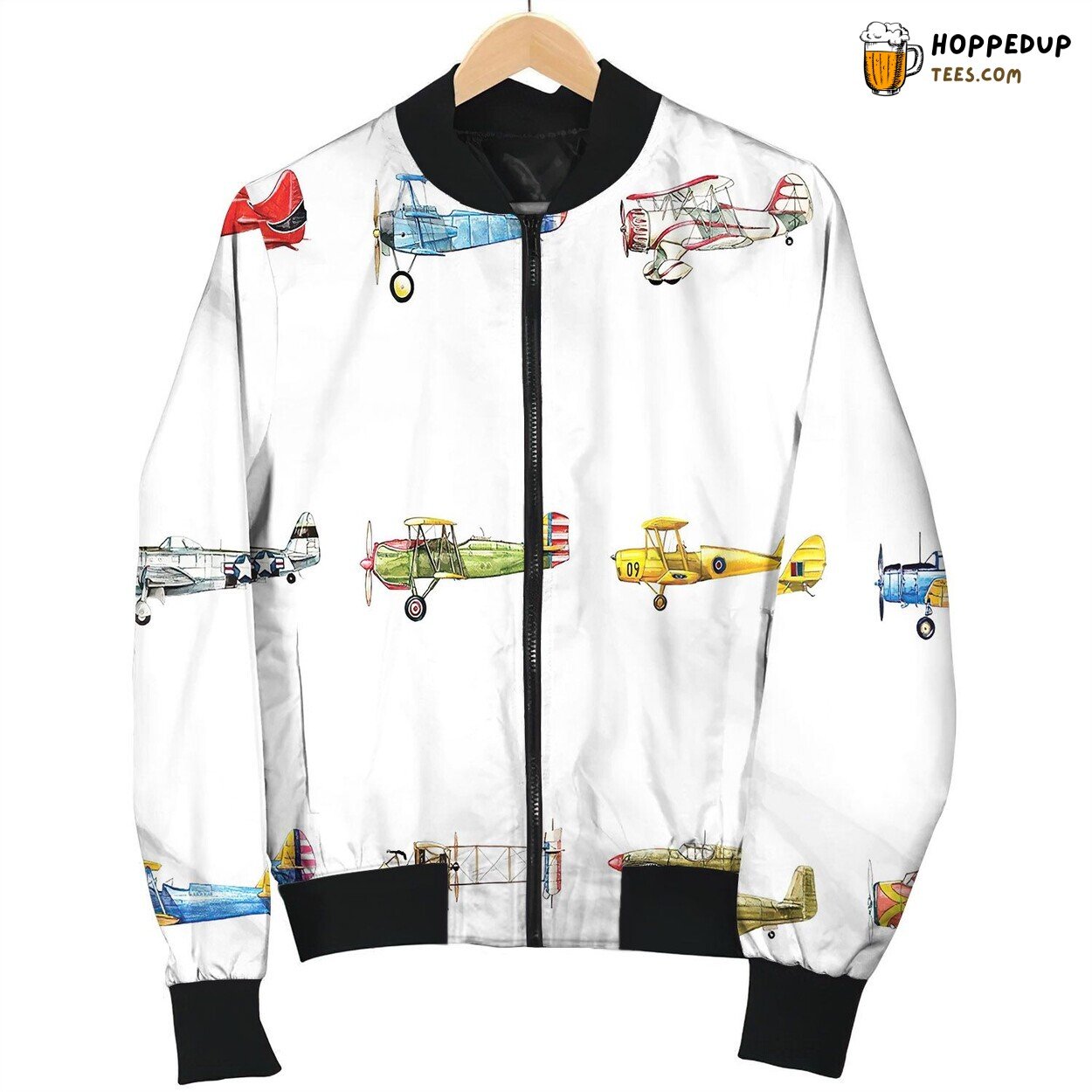 Quilting Grid For Vintage Airplanes Love Bomber Jacket