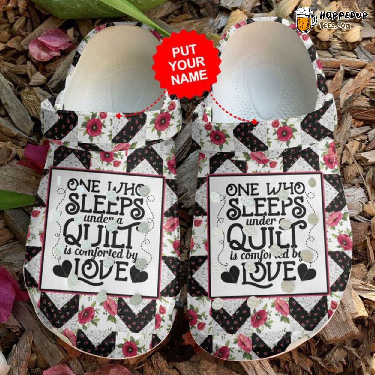 Quilting Under Quilt Colorful Personalized Comfortable Unique Clogs