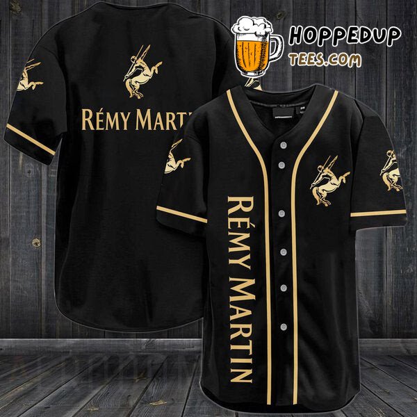 Rémy Martin Inspired Black Baseball Jersey Distinctive Unique Design Look