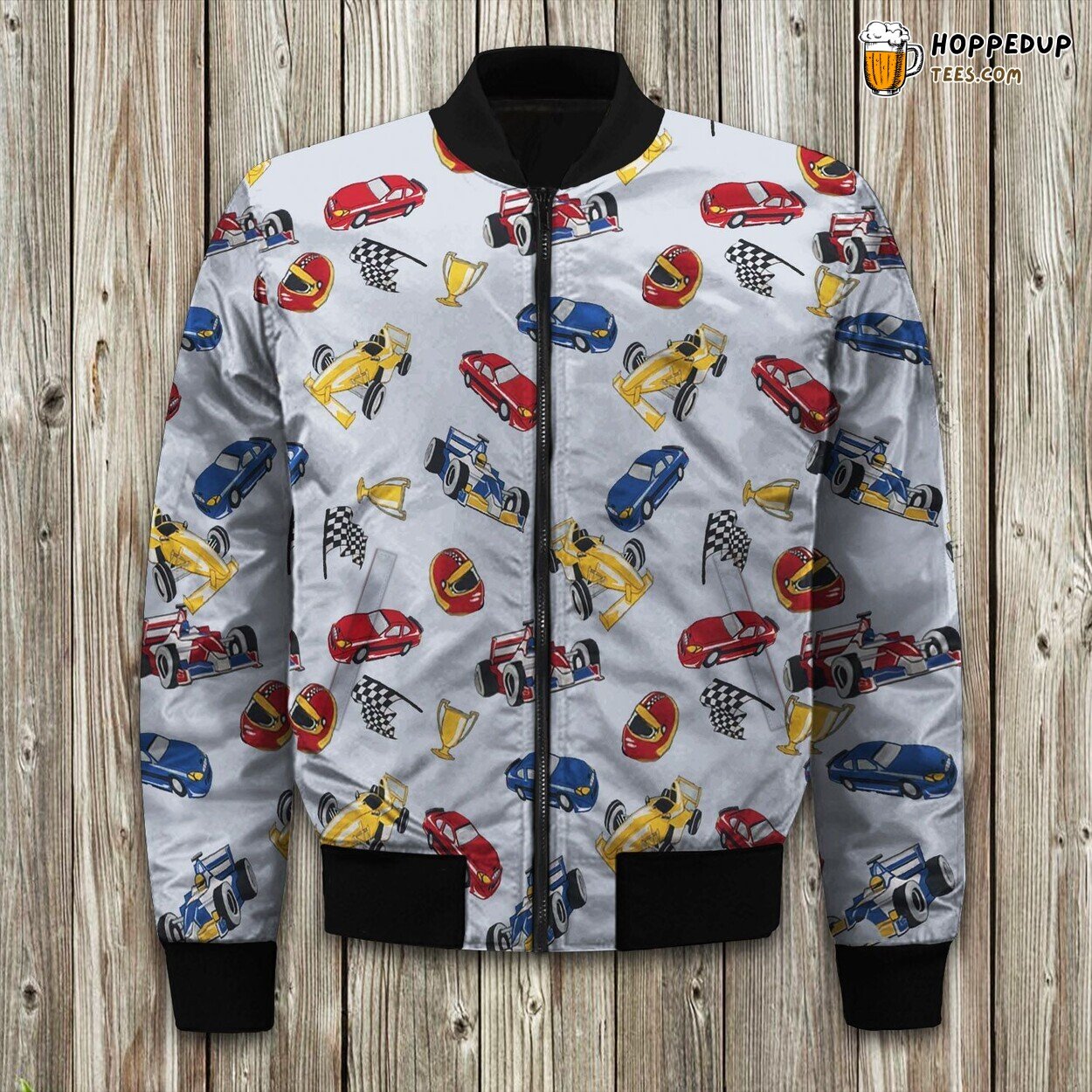 Race Car Bedding Bomber Jacket