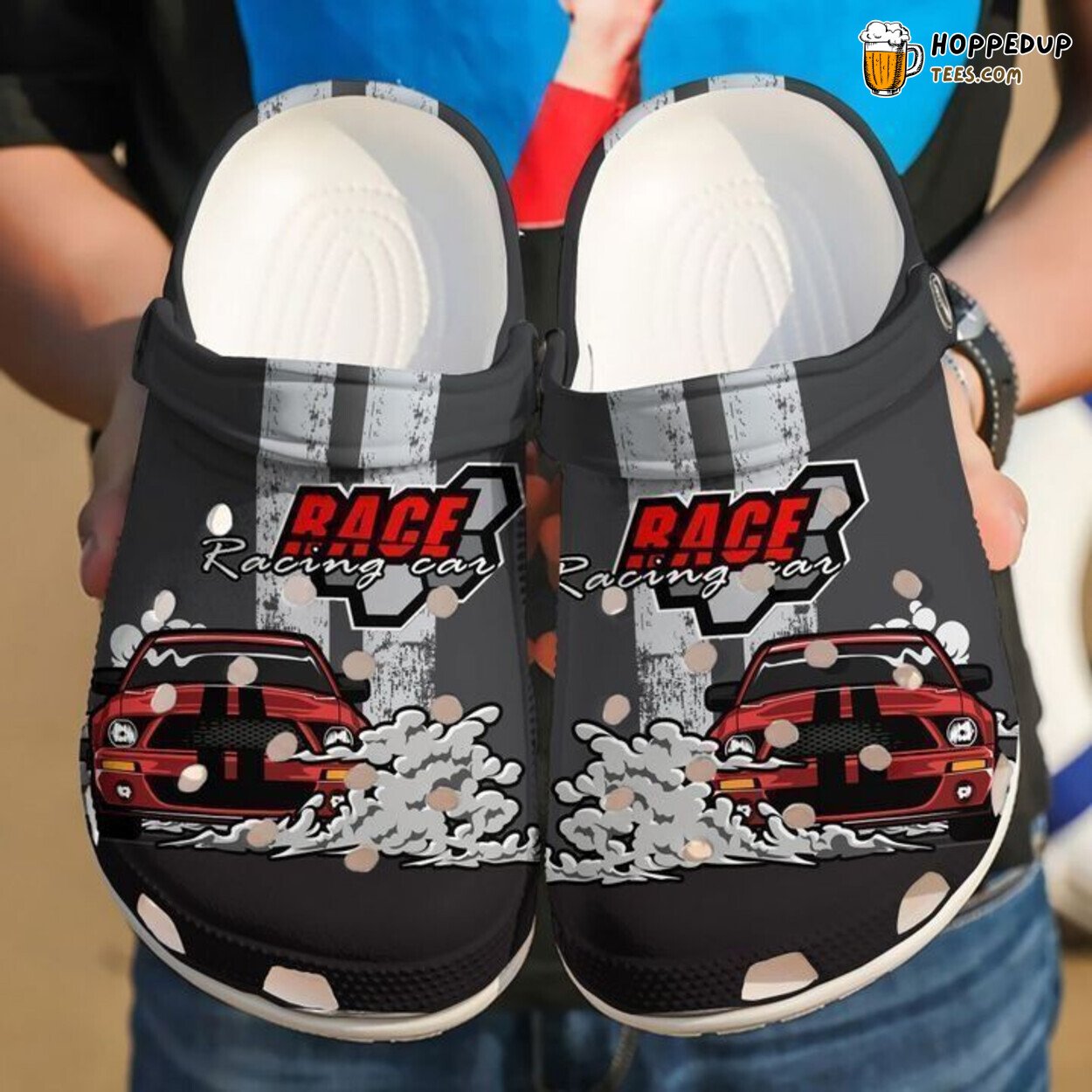 Racing Car Inspired Classic Comfortable Unique Clogs Shoes Design