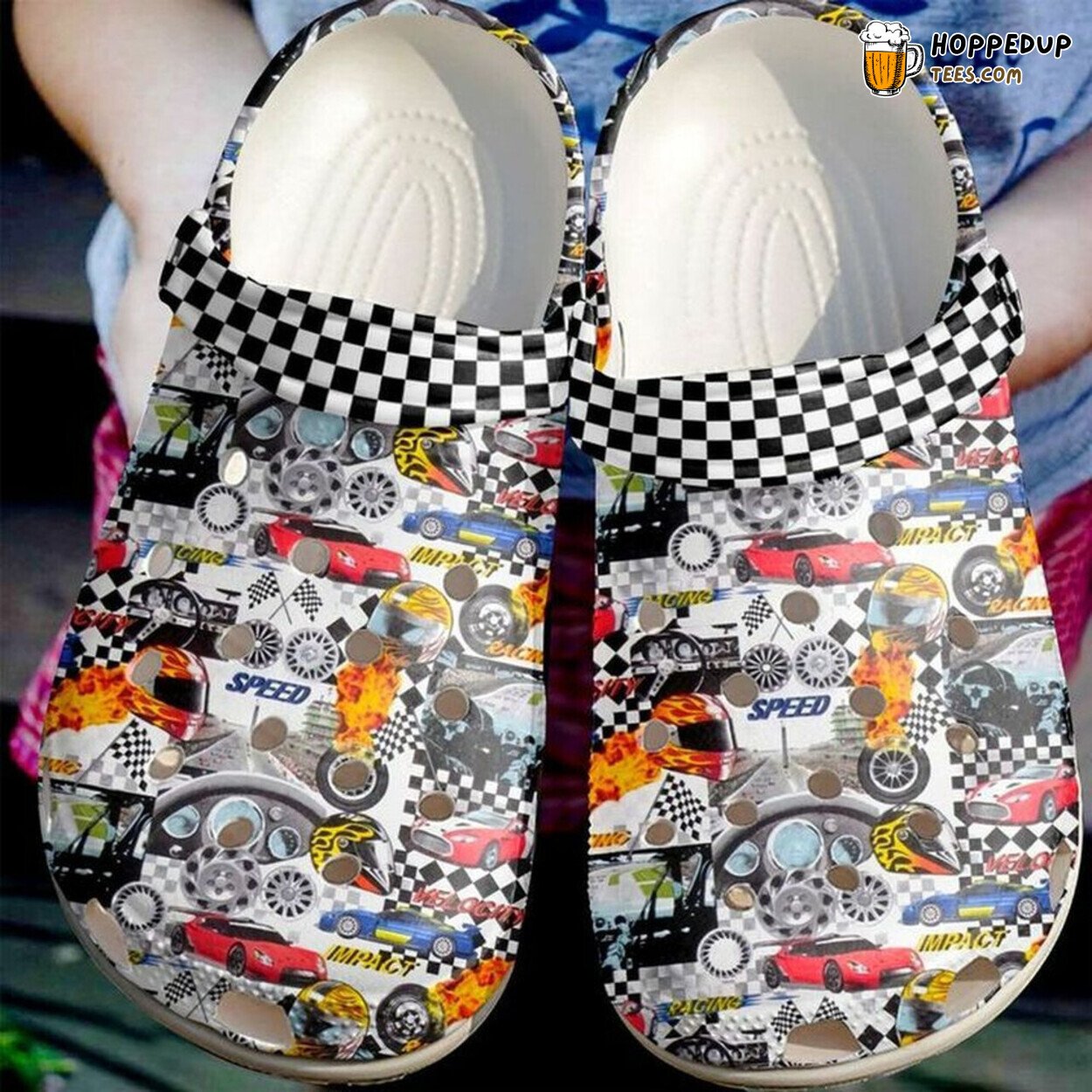 Racing Car Lover Gift Comfy Stylish Rubber Clog Footwear Unique