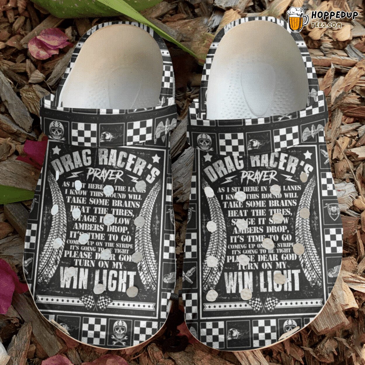 Racing Drag Prayer Lover Gift Themed Comfortable Unique Rubber Clogs