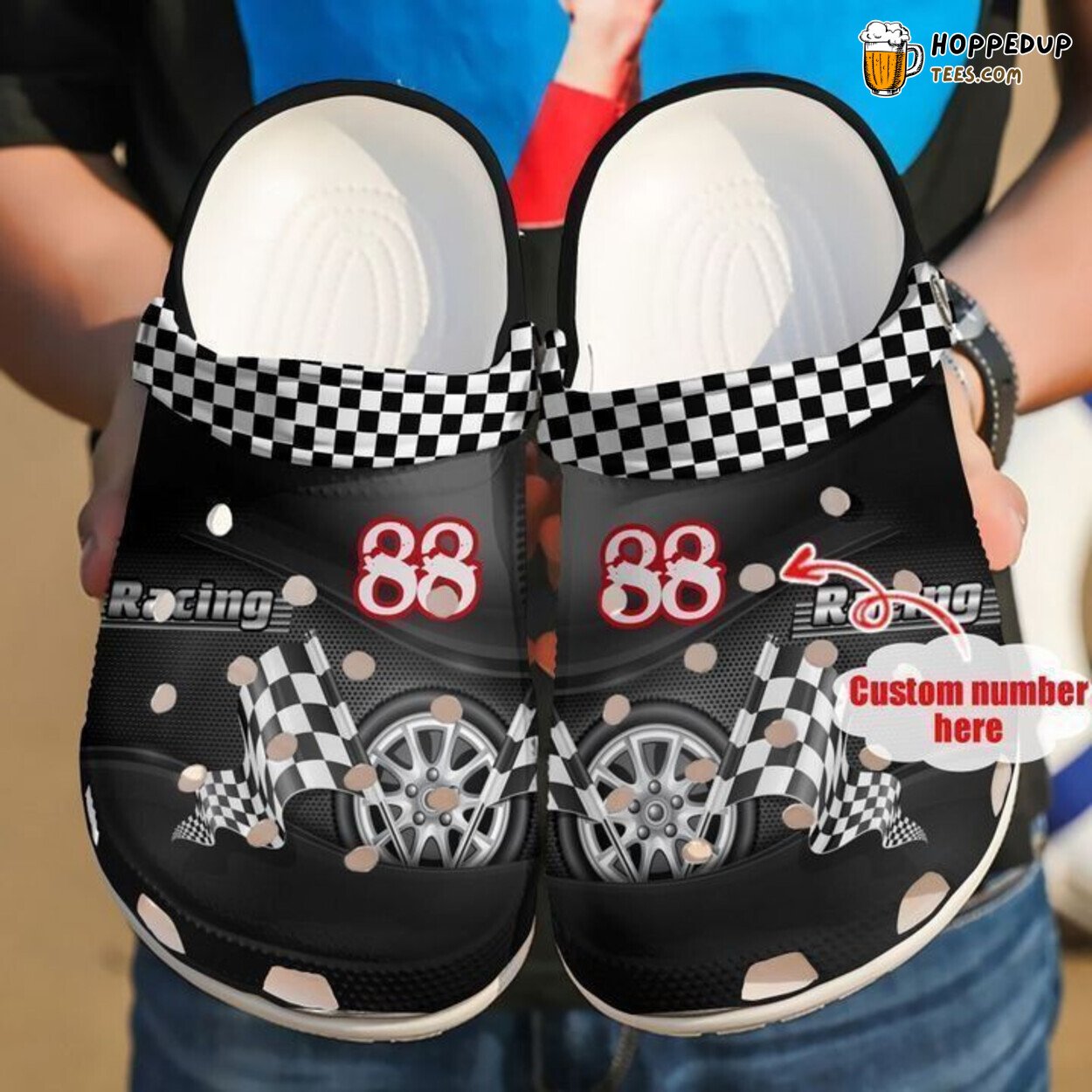 Racing Living Classic Themed Comfortable Unique Design Clogs Shoes