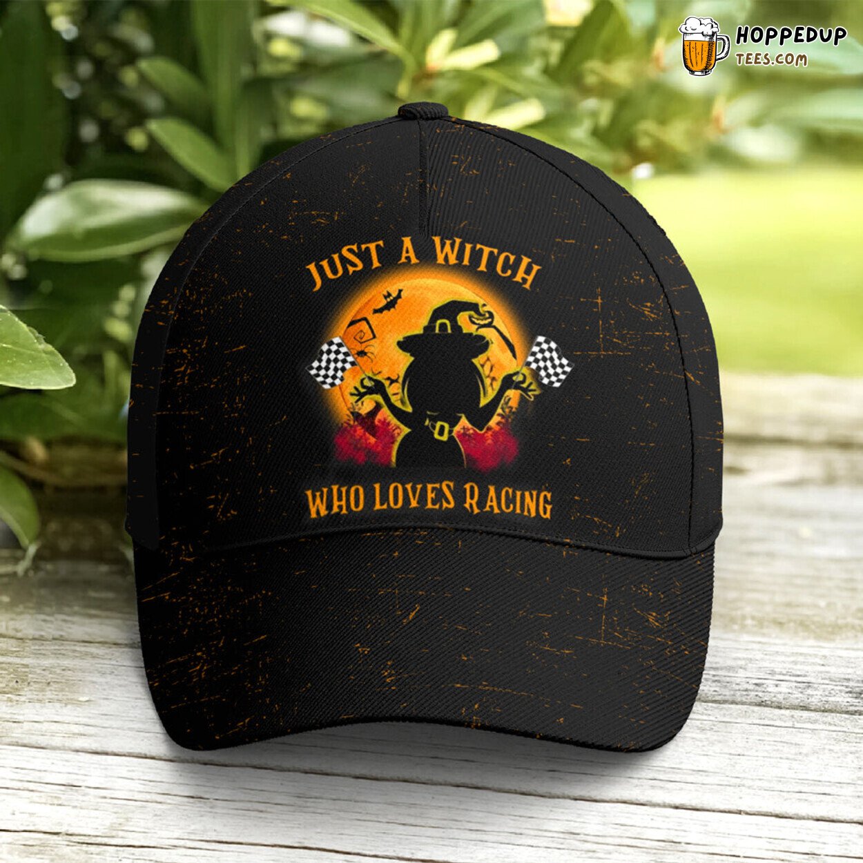 Racing Witches Unique Witch Loves Racing Design Statement Baseball Cap