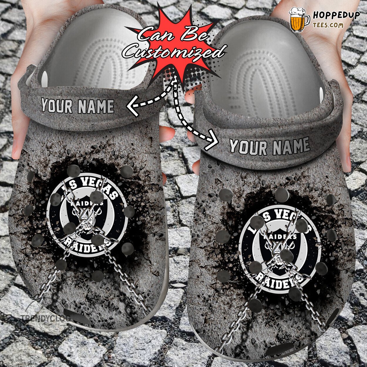 Raiders Football Personalized Themed Comfortable Unique Clog Shoes
