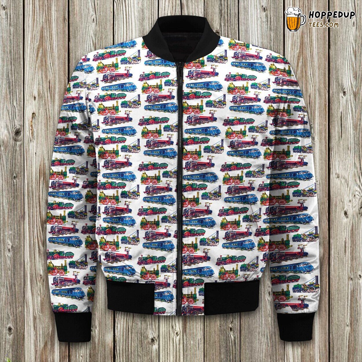 Railway Train Fast Motion Bomber Jackets Winter Excursion Vibe