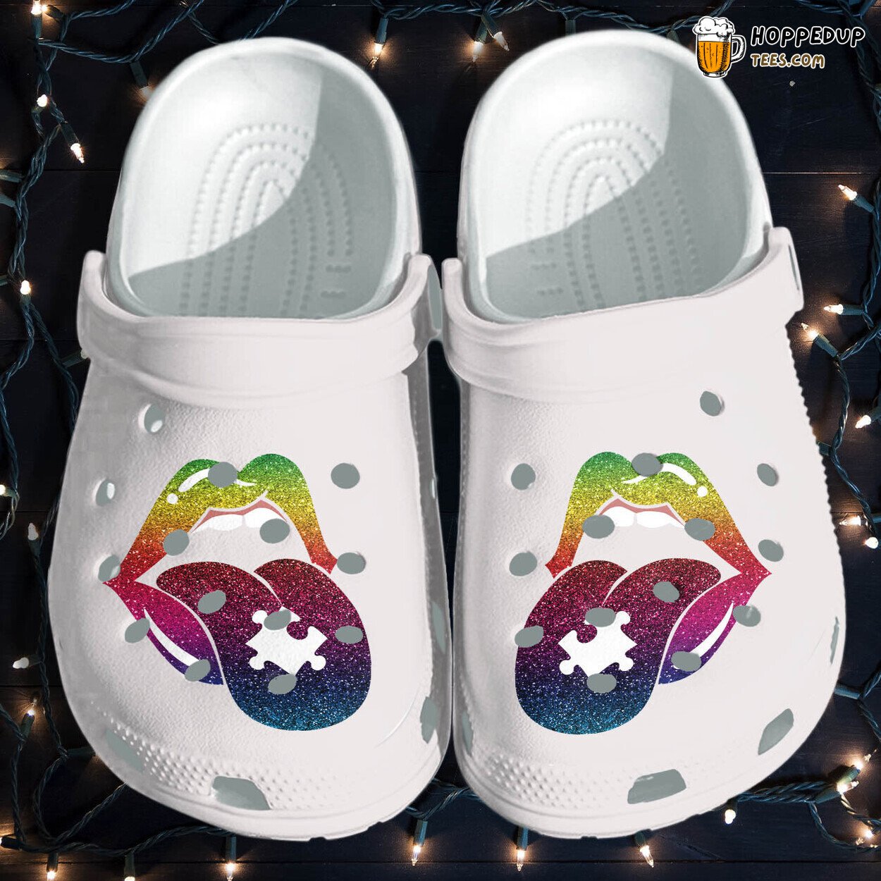 Rainbow Lip Tongue Be Kind Autism Awareness Outdoor Shoes Gifts for Girls