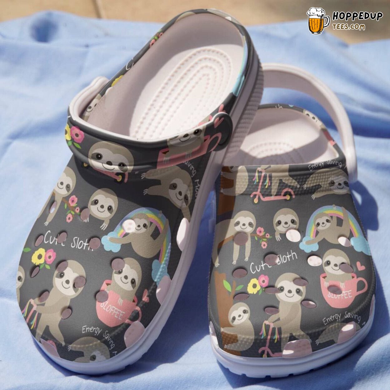 Rainbow Sloth Theme Shoes Energy Saving Birthday Gift Boy Girl Unique