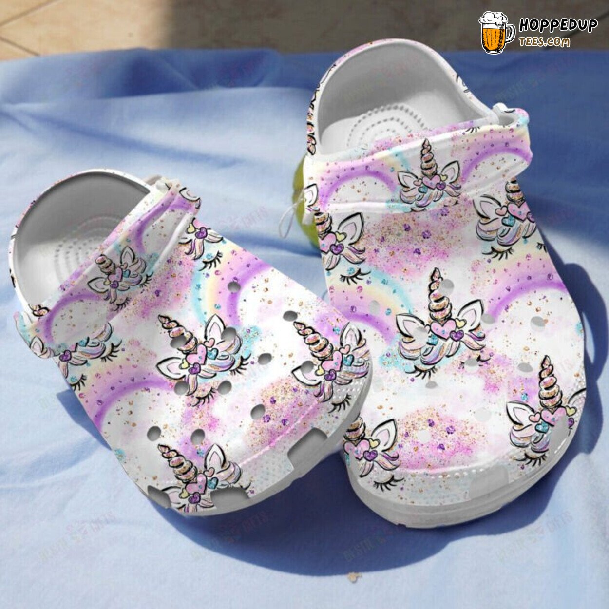 Rainbow Unicorn Birthday Christmas Gift Comfortable Unique Design Clogs