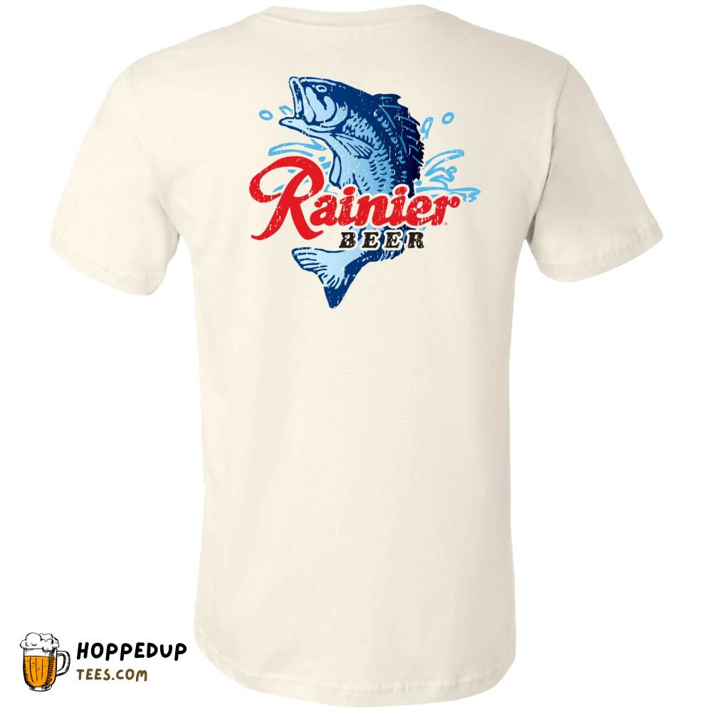 Rainier Beer Vintage Bass Fishing Tee HU