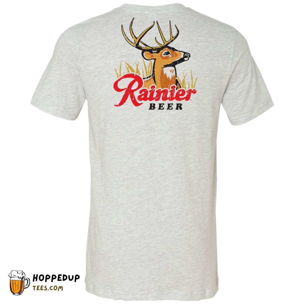 Vintage Rainier Beer Deer Graphic Tee Shirt – HU Vintage Rainier Beer Deer Graphic Tee Shirt – HU