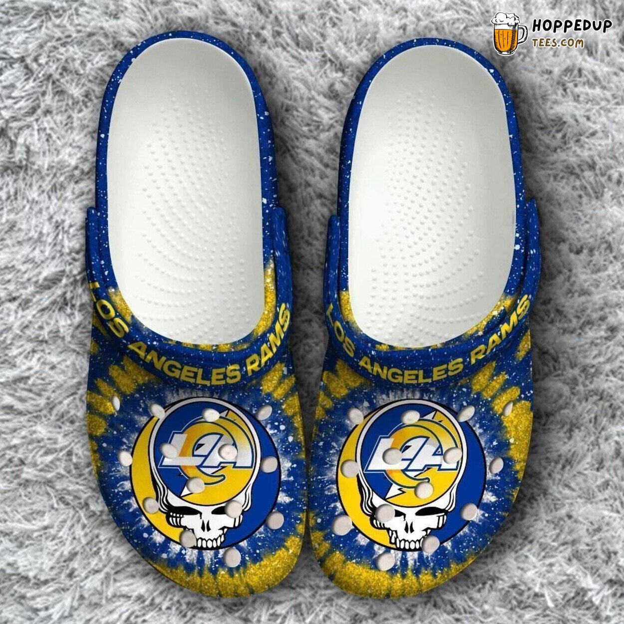 Rams Grateful Dead Themed Classic Fan Gift Comfortable Rubber Clogs