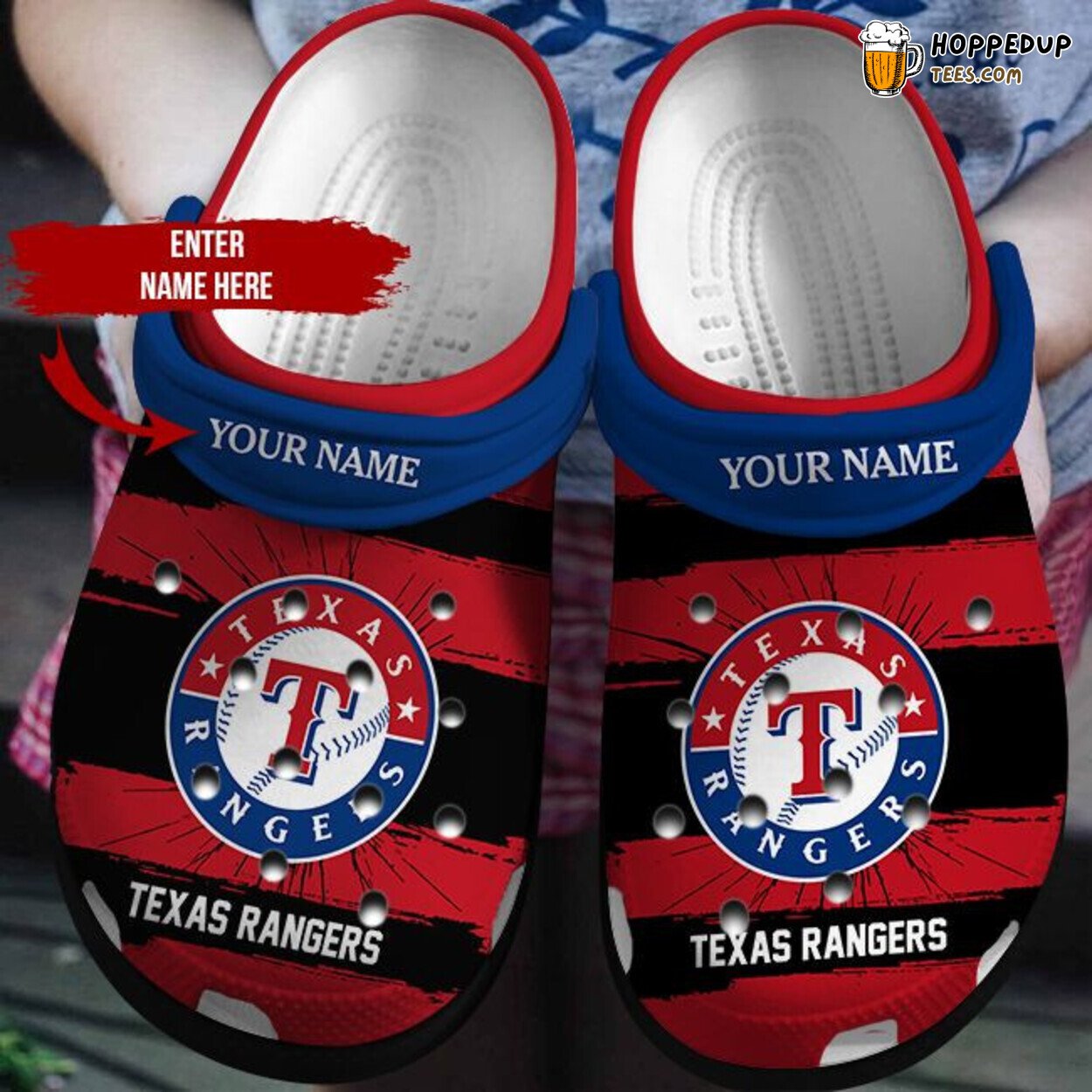 Rangers Crocbland Personalized Comfortable Unique Clog Shoes Design