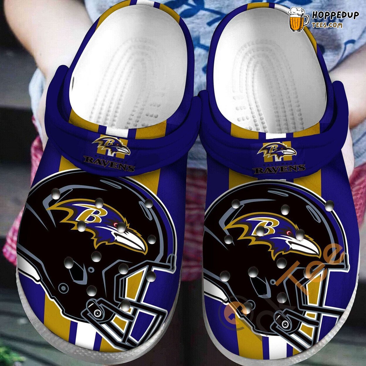 Ravens Teams Fan Gift Comfortable Stylish Unique Design Clogs