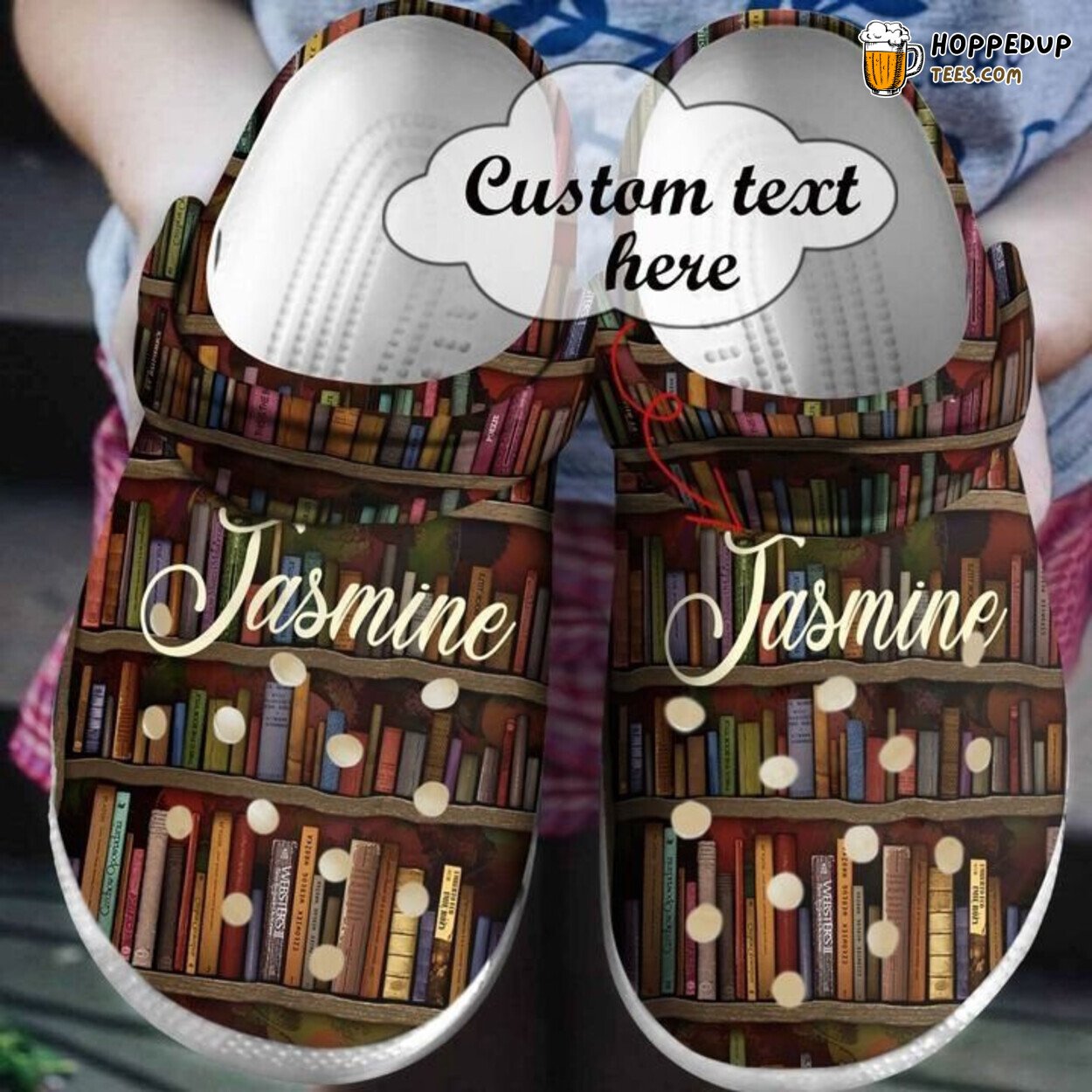 Reading Personalized Bookaholics Theme Comfortable Clogs Literature Shoes